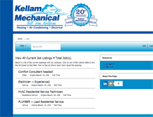 Tablet Screenshot of kellammechanical.prevueaps.com
