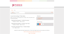 Desktop Screenshot of phenixjobs.prevueaps.com