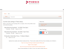 Tablet Screenshot of phenixjobs.prevueaps.com