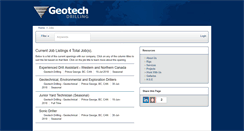 Desktop Screenshot of geotechcareers.prevueaps.com
